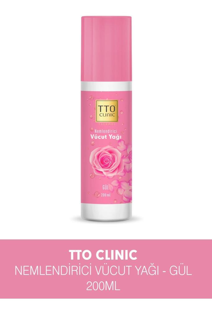 Tto Clınıc Nemlendirici Gül Kokulu Vücut Yağı 200ml