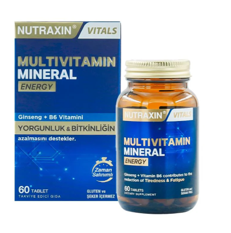 Nutraxin Multivitamin Mineral Energy Complex 60 Tablet
