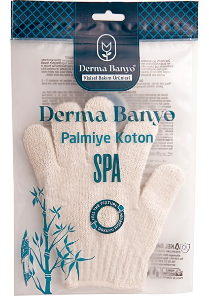 Derma Banyo Koton Yüz Temizleme Eldiveni