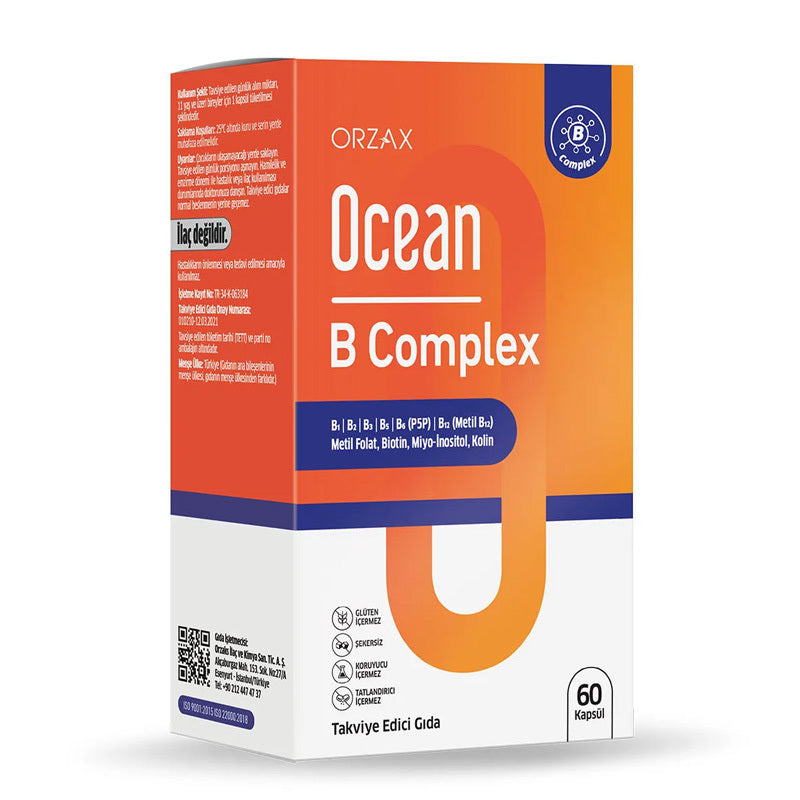 Orzax Ocean B Complex 60 Kapsül