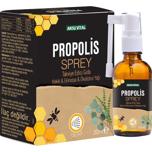 Aksu Vital Propolisli Boğaz Spreyi 20 ml