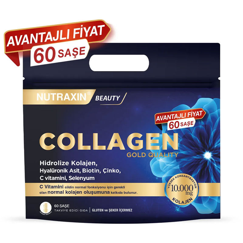 Nutraxin Collagen Gold Quality Hidrolize Kolajen 60 Şase