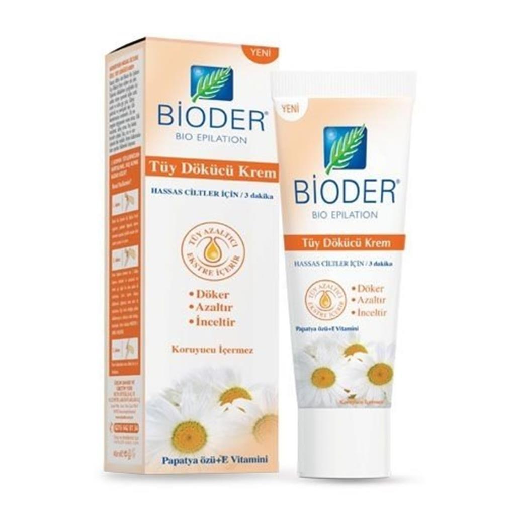 Bioder Tüy Dökücü Krem Hassas Ciltler İçin 40 Ml