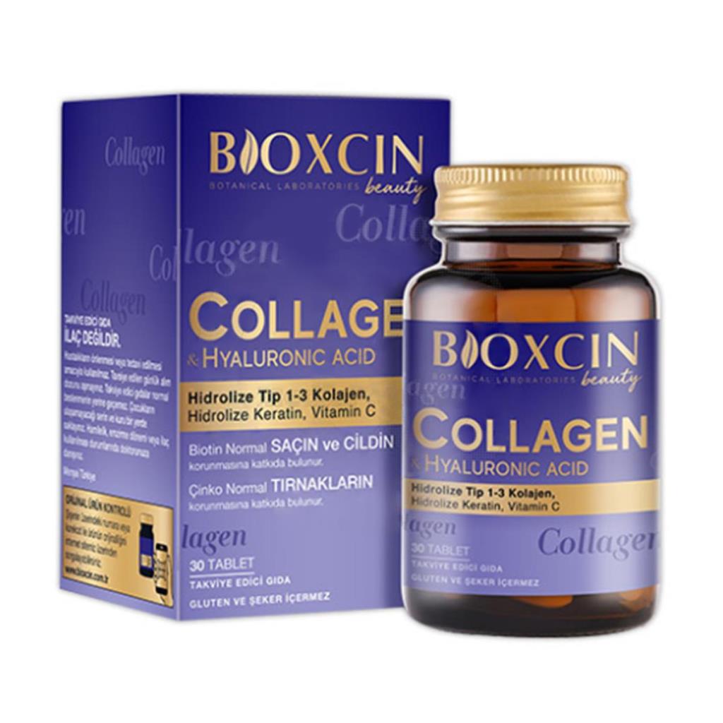 Bioxcin Collagen Hyaluronic Acid 1.050 Mg Tip 1-3 Keratin Vitamin C 30 Tablet