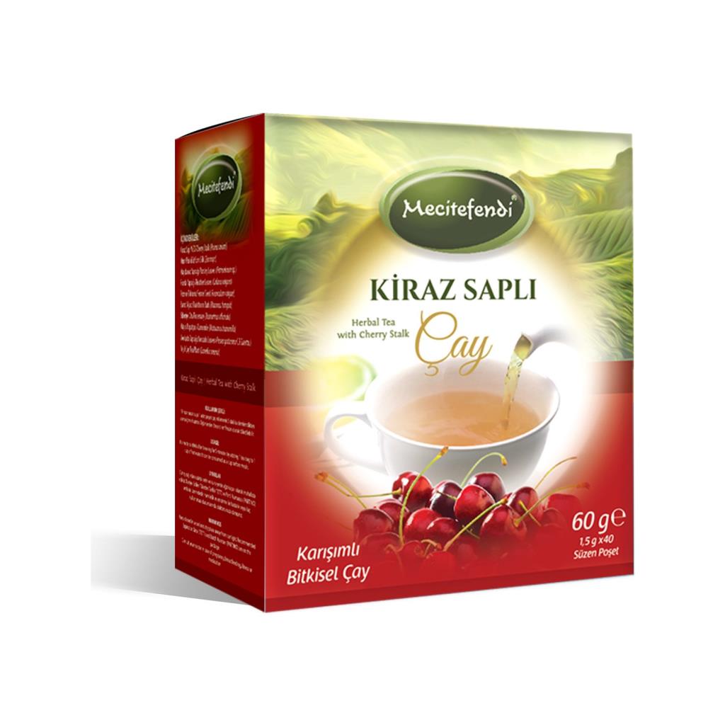 Mecitefendi Kiraz Saplı Çay 60 gr 40 Süzen Poşet