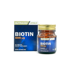Nutraxin Biotin 5000 mcg Takviye Edici Gıda 30 Tablet