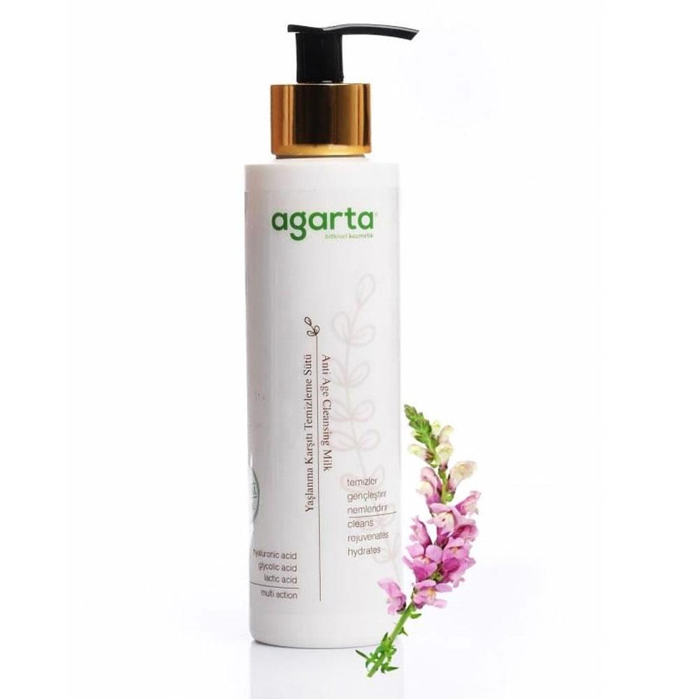 Agarta Doğal Yaşlanma Karşıtı Temizleme Sütü 225 ml