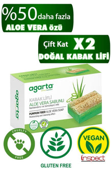 Agarta Kabak Lifli Aloe Vera Sabunu 125g