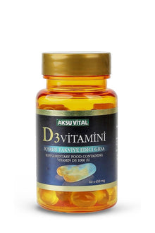 Aksu Vital Vitamin D3 60 Softgels