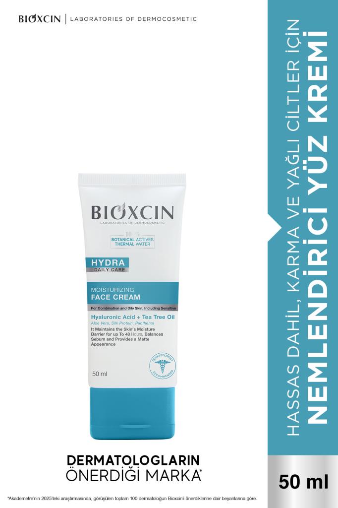 Bioxcin Hydra Karma ve Yağlı Ciltler Nemlendirici Yüz Kremi 50 ml