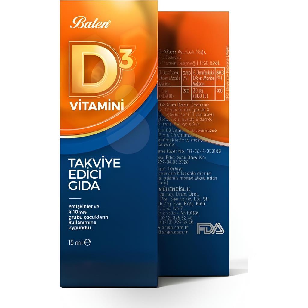 Balen D3 Vitamini 20 ml