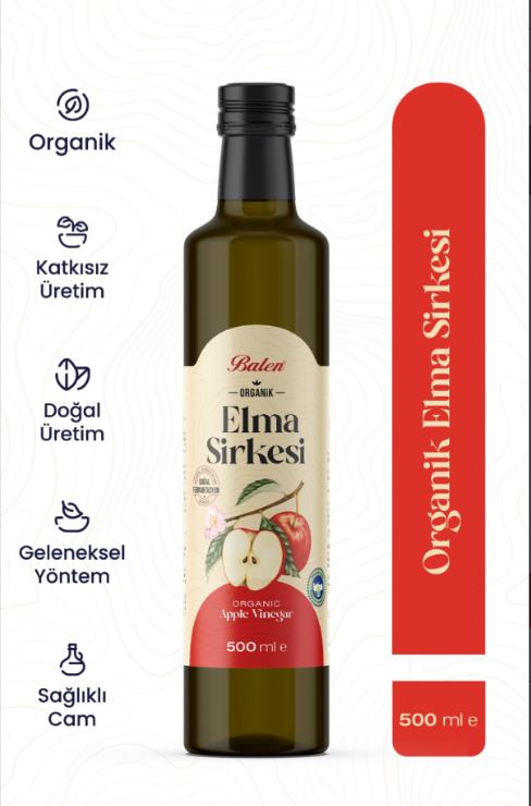 Balen Organik Elma Sirkesi 500 Ml