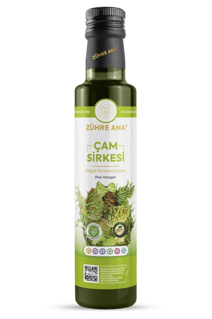 Zühre Ana Çam Sirkesi Doğal Fermantasyon 500 Ml