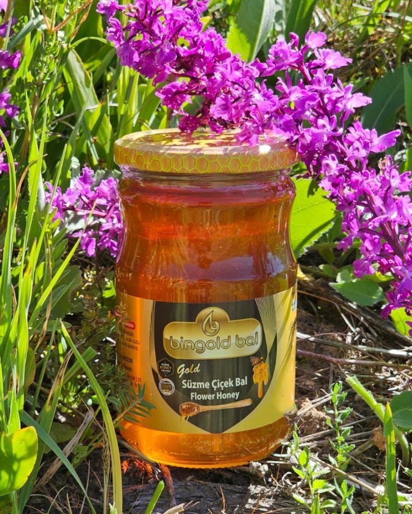 Bingold Süzme Çiçek Balı 460 Gr Gold