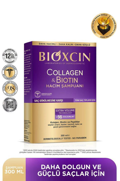 Bioxcin Collagen Biotin Hacim Şampuanı Saç Dökülmesine Karşı 300 Ml