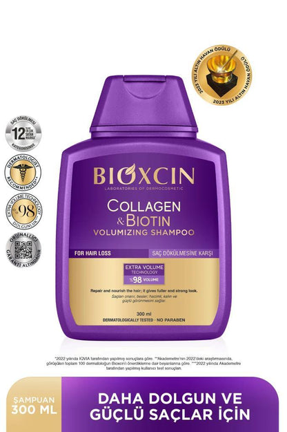 Bioxcin Collagen Biotin Hacim Şampuanı Saç Dökülmesine Karşı 300 Ml
