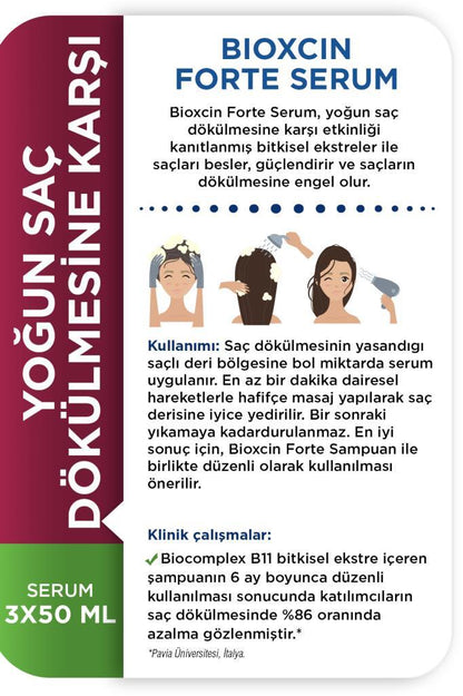 Bioxcin Forte Serum 3x50 ml