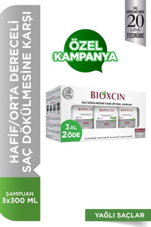 Bioxcin Shampoo for Oily Hair - Buy 3, Get 2 Free