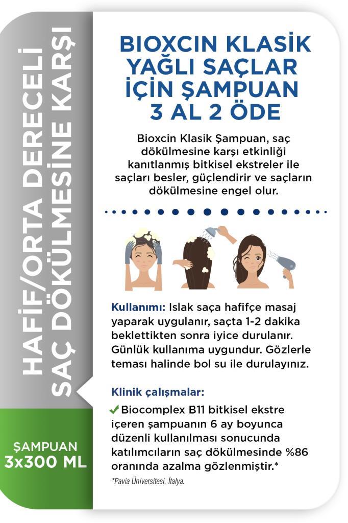 Bioxcin Shampoo for Oily Hair - Buy 3, Get 2 Free
