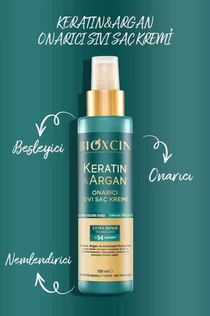 Bioxcin Keratin Argan Onarıcı Sıvı Saç Kremi 150 Ml