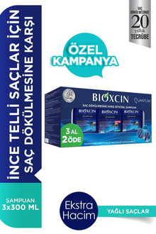 Bioxcin Quantum Oily Hair Shampoo - Buy 3, Get 2 Free