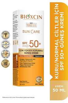 Bioxcin Renkli Sun Care Spf 50 Çok Yüksek Korumalı Güneş Kremi Kuru Normal Ciltler Suya Dayanıklı 50 Ml