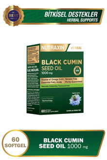 Nutraxin Herbal Çörek Otu Yağı 1000 Mg 60 Softgel
