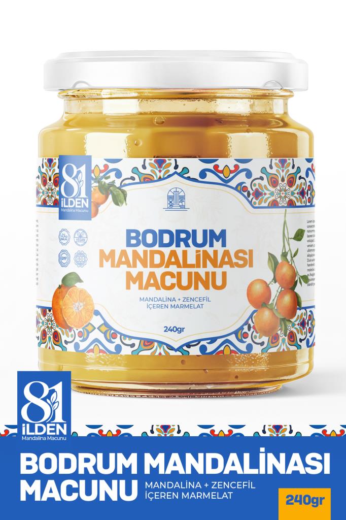 81 İlden Bodrum Mandalina Macunu 240 Gr