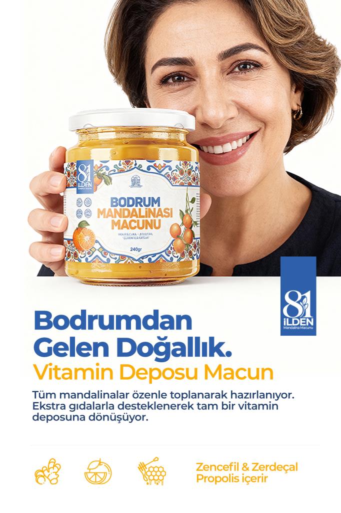 81 İlden Bodrum Mandalina Macunu 240 Gr