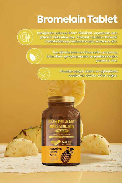 Zühre Ana Bromelain 60 Tablet -1250 Mg