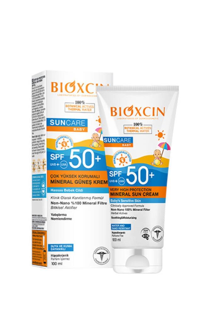 Bioxcin Hassas Ciltler Yüksek Korumalı Mineral Güneş Kremi Bebek 50 SPF 100 ml