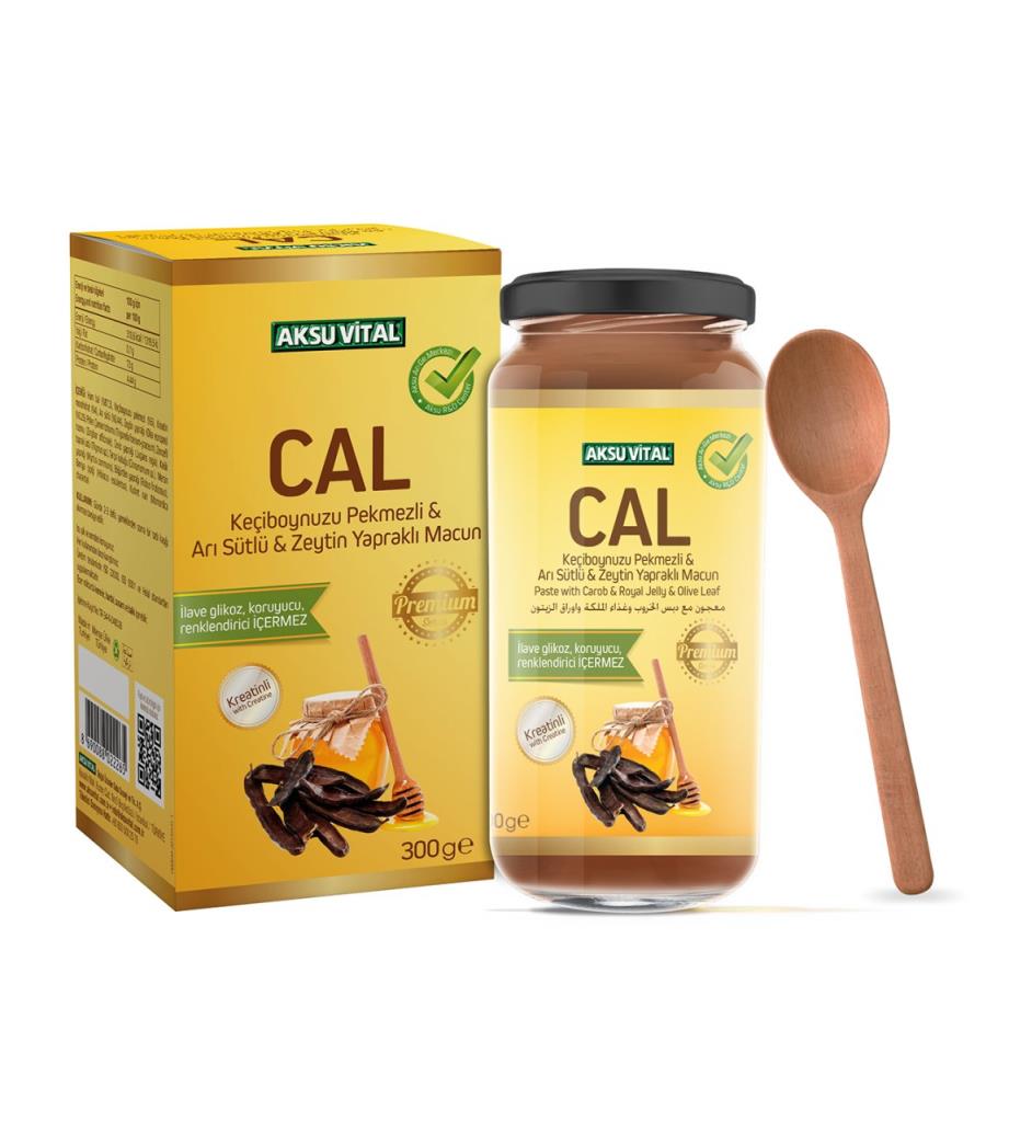 Aksuvital CAL Macunu Keçiboynuzu Pekmezi Arı Sütü 300gr
