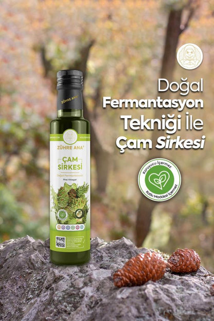 Zühre Ana Çam Sirkesi Doğal Fermantasyon 500 Ml