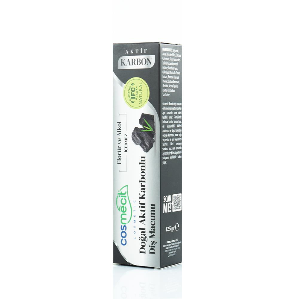 Cosmecit Doğal Aktif Karbonlu Diş Macunu 125 Gr