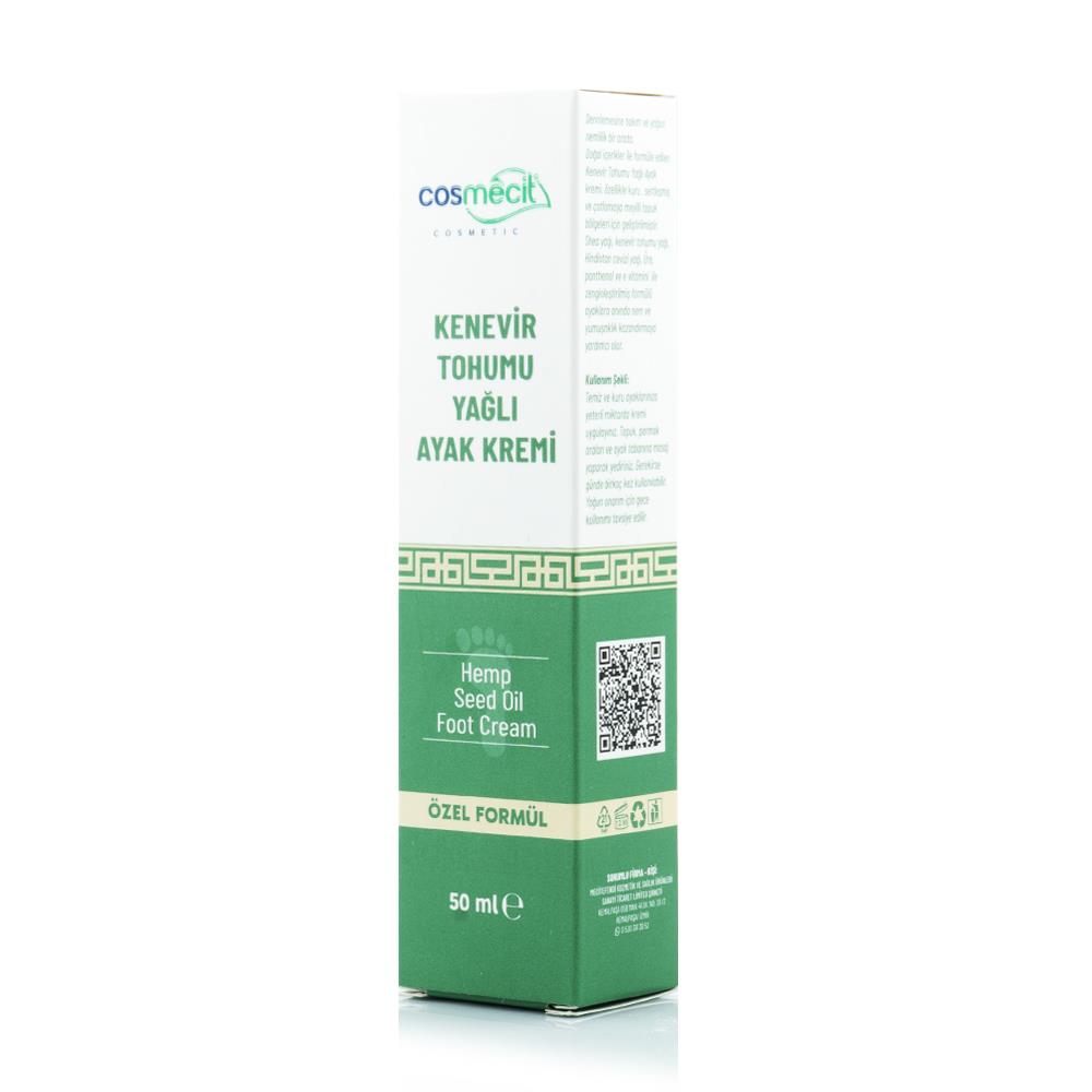 Cosmecit Kenevir Tohumu Yağlı Ayak Kremi 50 Ml