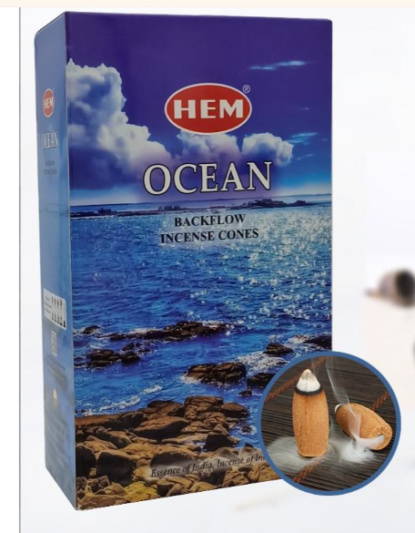 Hem Konik Geri Akış Tütsü Ocean 1 Paket 10 Adet