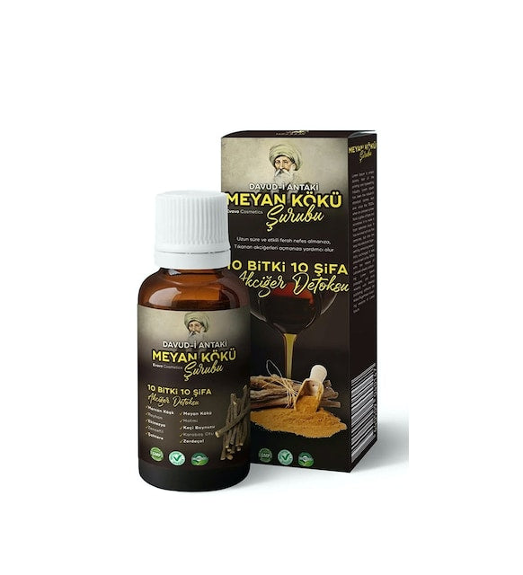 OUTLET Davud-i Antaki Meyan Kökü Şurubu 128 Gr SKT 31.11.2025 İADESİ YOKTUR