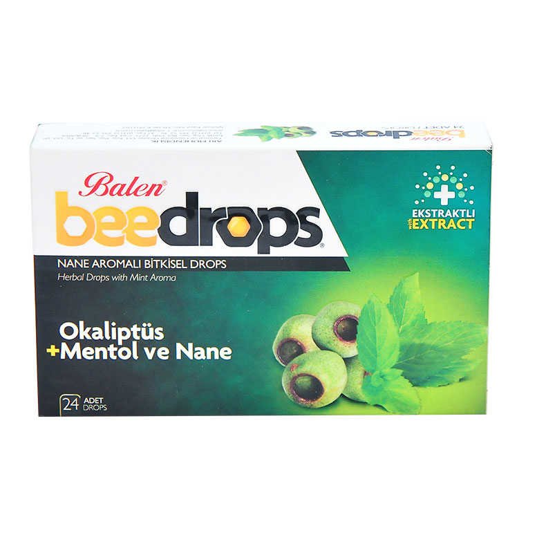 Balen Okaliptüs Mentollü Nane Aromalı Drops 24 adet