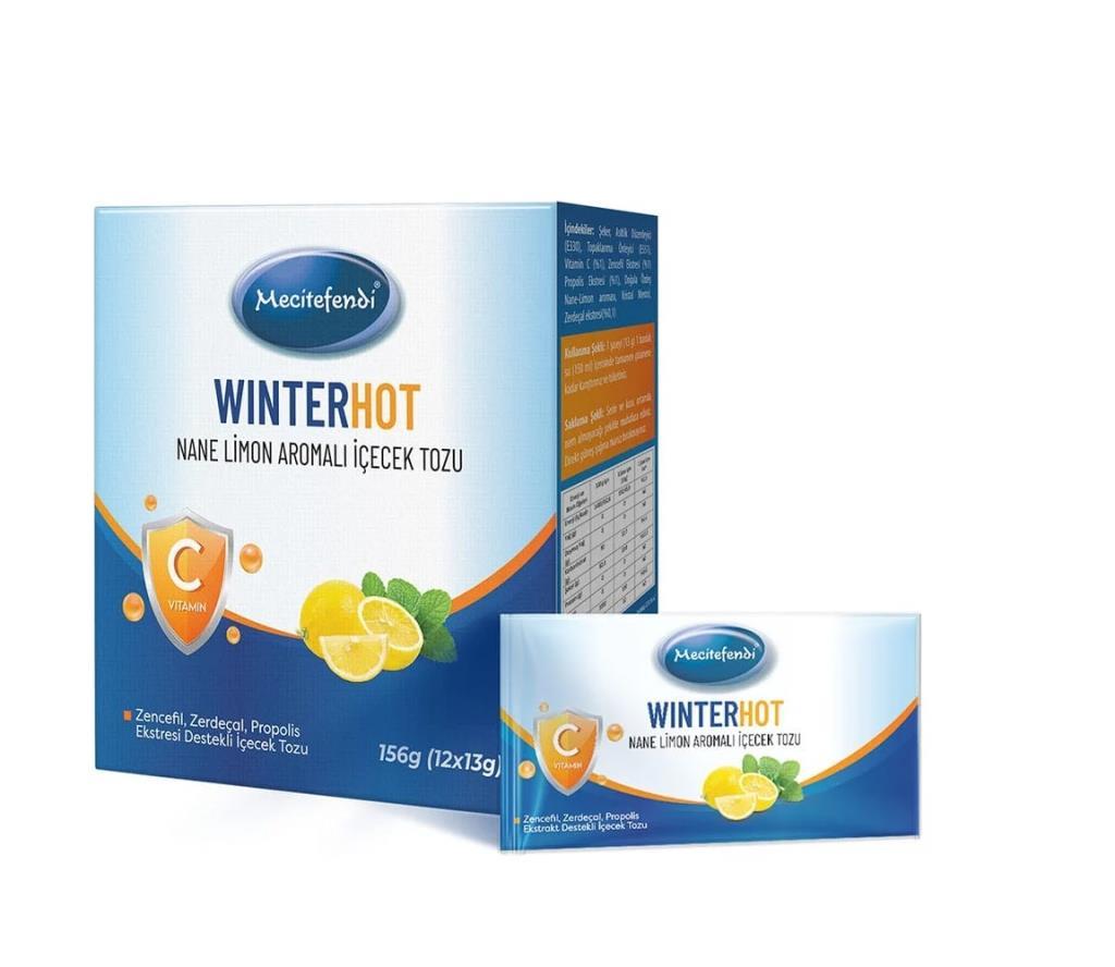 Mecitefendi Winterhot Nane Limon Aromalı İçecek Tozu 13 Gr * 12 Şase