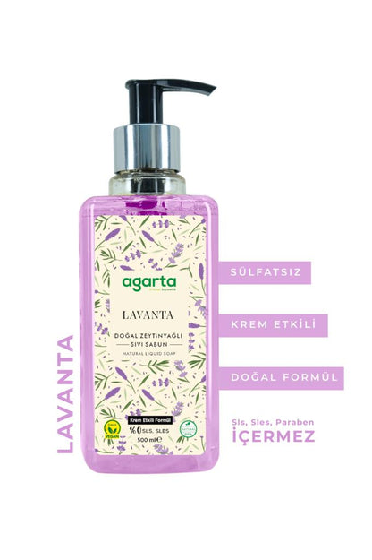 Agarta Lavanta Sıvı Sabun 500 Ml