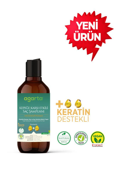 Agarta Doğal Kepeğe Karşı Etkili Şampuan 400 ml