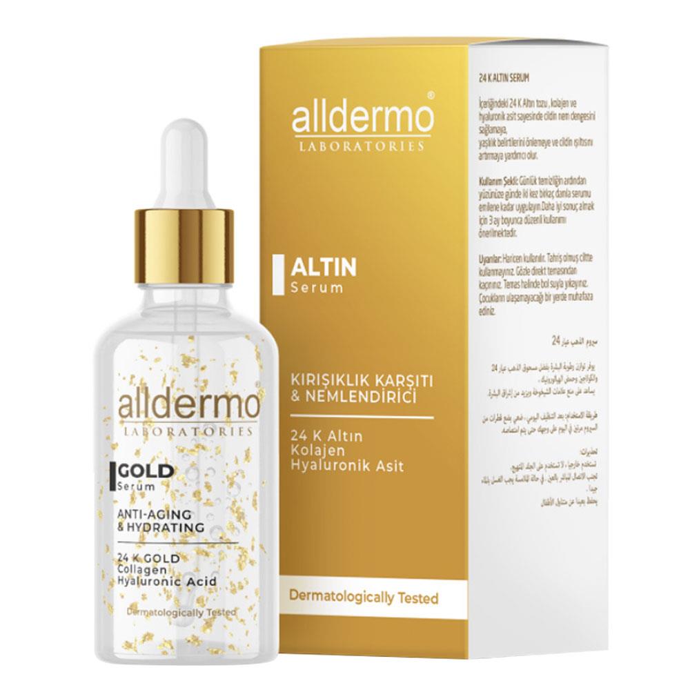 Alldermo Gold Antiaging Kırışıklık Karşıtı Nemlendirici Serum 30 ml