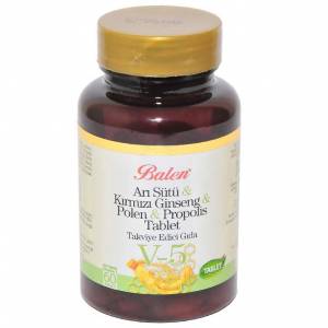 Balen (V5) Arı Sütü& Ginseng& Polen& Propolis Tablet 1015 Mg* 60