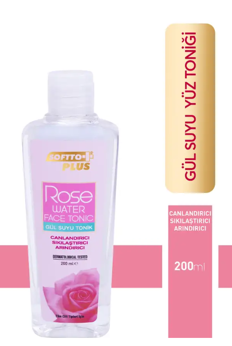 Softto Plus Gül Suyu Yüz Tonik 200 Ml