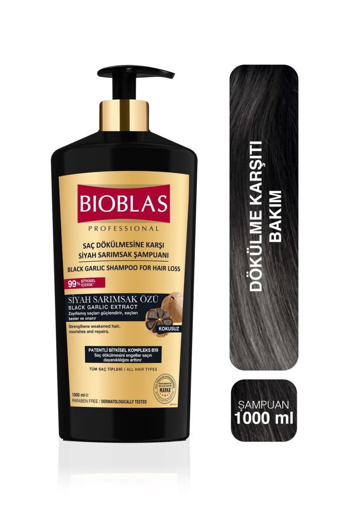 Bıoblas Saç Dökülmesine Karşı Siyah Sarımsaklı Şampuan 1000 ml