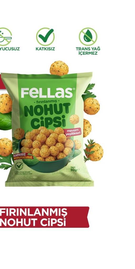 Fellas Nohut Cipsi Mevsim Yeşillikleri 50 g