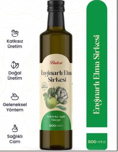 Balen Enginarlı Elma Sirkesi 500 Ml
