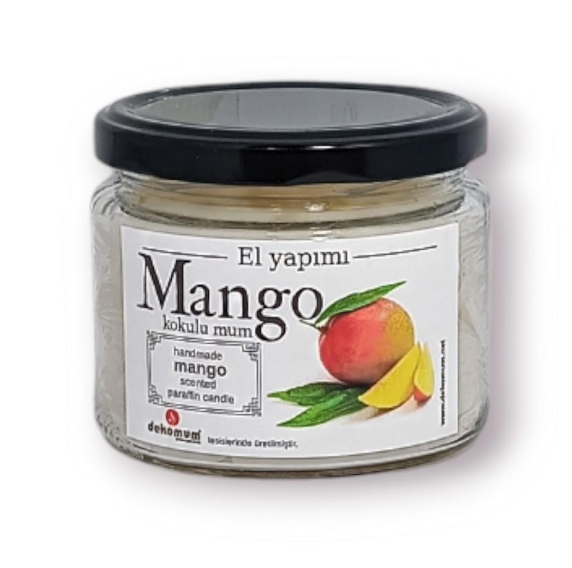 Fitilli Kokulu Kavanoz Mum Mango