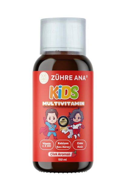 Zühre Ana Kids Multivitamin Şurup Çilekli 150 Ml
