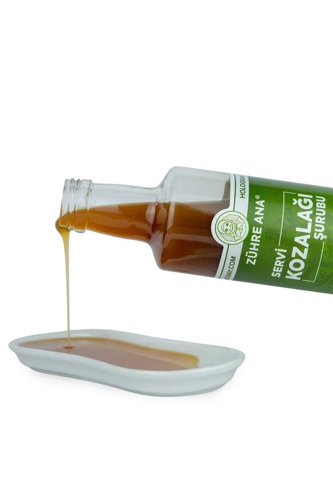 Zühre Ana Pine Cone Syrup, Syrup Containing Cypress Cone and Black Elderberry, 650 Ml